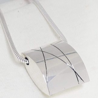 CrissxCross - Big Pendant in sterling silver