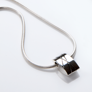 CrissxCross - Small Pendant in sterling silver