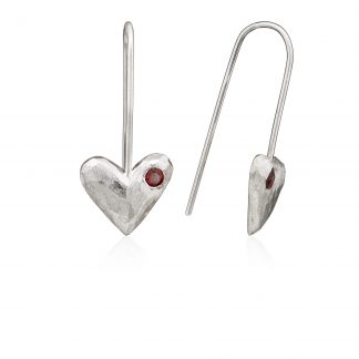 Rock Heart Dangling Earrings
