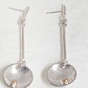 Michelle - beautiful sterling silver jewellery with gold granulation
