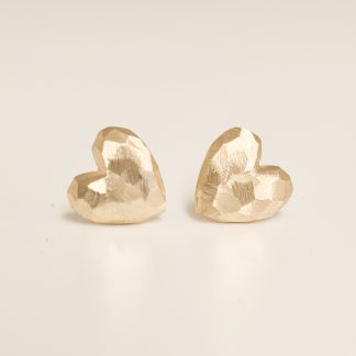 Rock Heart stud earrings